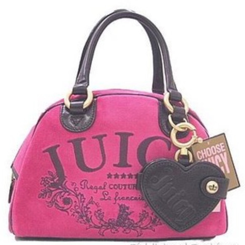 Juicy Couture Hot Pink Bowler Bag Handbag